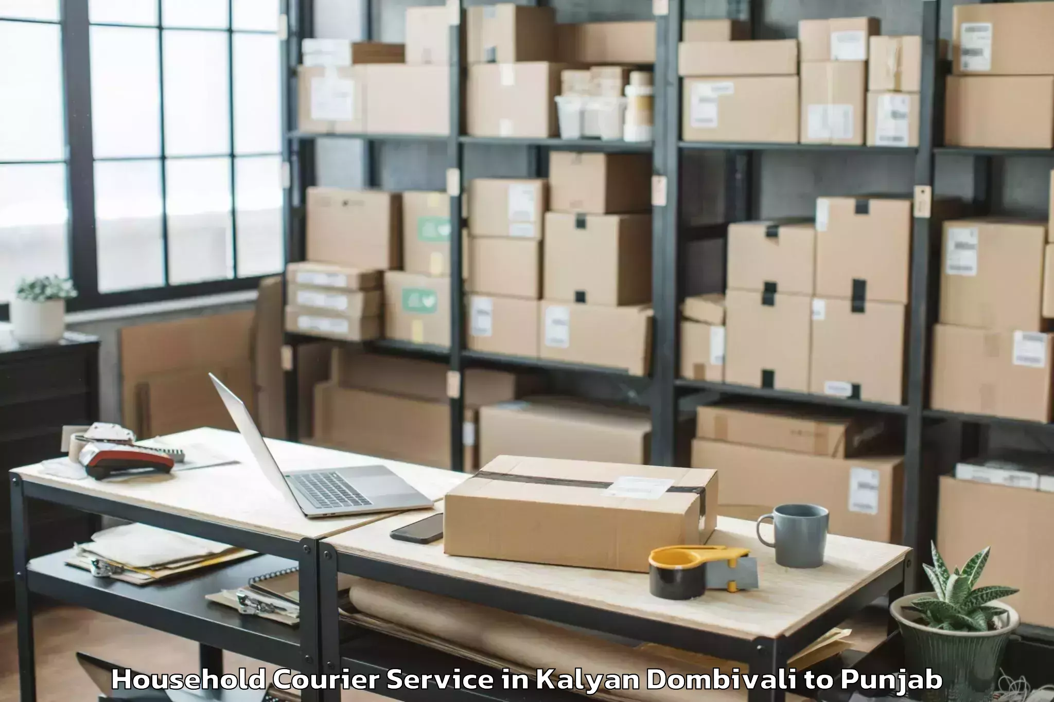 Reliable Kalyan Dombivali to Sultanpur Lodhi Household Courier